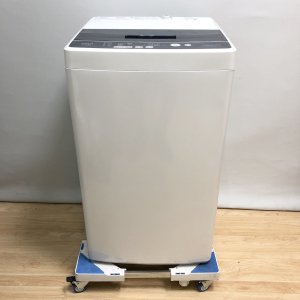 アクア AQUA 全自動洗濯機 4.5kg 2019年製 AQW-BK45G【中古】W
