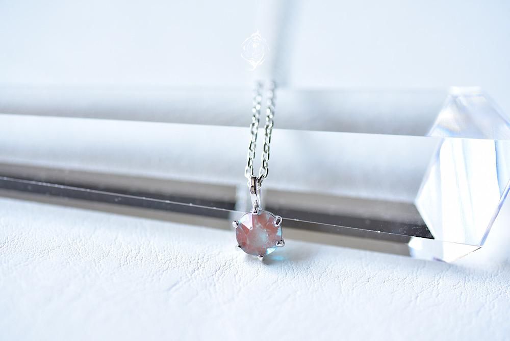 ワンポイント×サフィレット 【6~7mm/ネックレス】 - Carino works ワンポイント×サフィレット 【6~7mm/ネックレス】 - Carino works