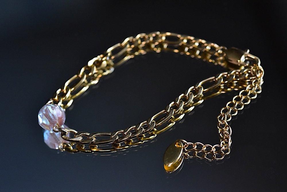 アンティークサフィレットクロスブレスレット