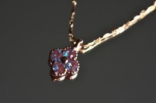  FlowerAnt.Saphiretåԥ󥯥ɥ顼 ͥå쥹sterling silver