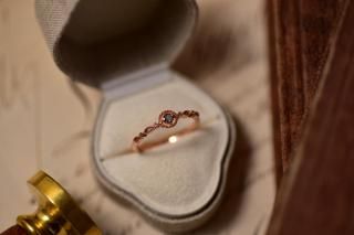 circle:Ant.Saphiret|ピンクゴールド リング(sterling silver)