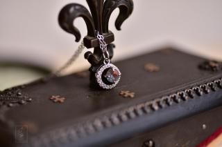 crescentAnt.SaphiretåС顼 ͥå쥹sterling silver