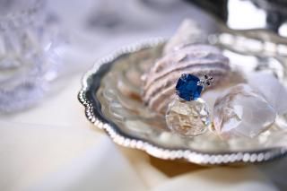 オクタゴン:Vnt.ガラスボタン|ネックレス(sterling silver)