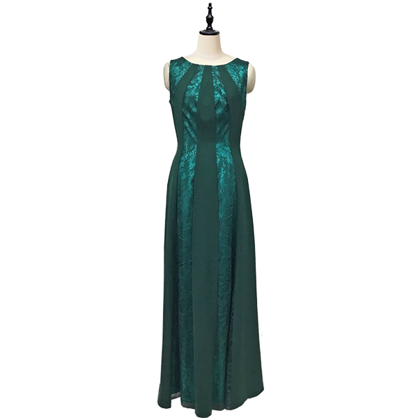 レース×ストレッチジョーゼットドレス - Sheen/G-Cantabile レース×ストレッチジョーゼットドレス - Sheen/G-Cantabile