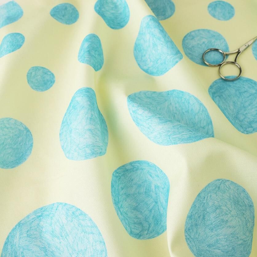 生地見本ページ circle（ブルー） - 生地と型紙の通販サイト：nunocoto fabric