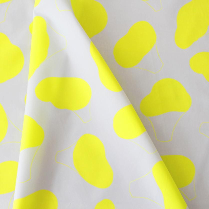 broccori（グレー×イエロー） - 生地と型紙の通販サイト：nunocoto fabric