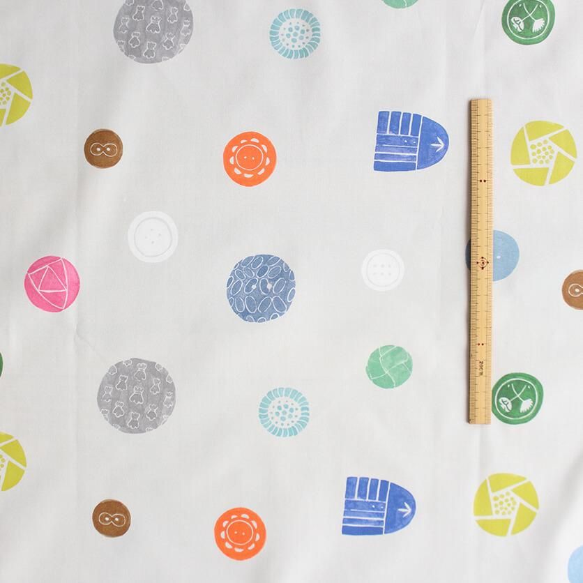 button（グレー） - 生地と型紙の通販サイト：nunocoto fabric