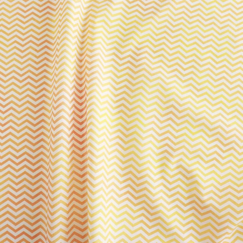 ギザギザ線（小・オレンジ）| nunocoto fabric
