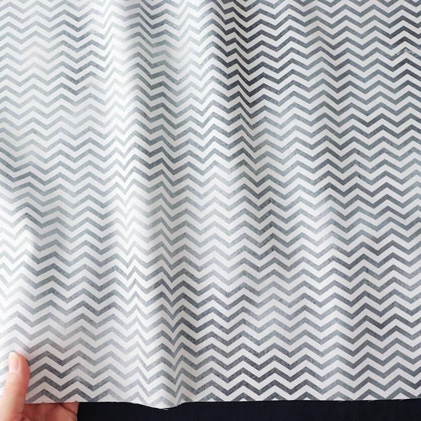 ギザギザ線（小・グレー）| nunocoto fabric