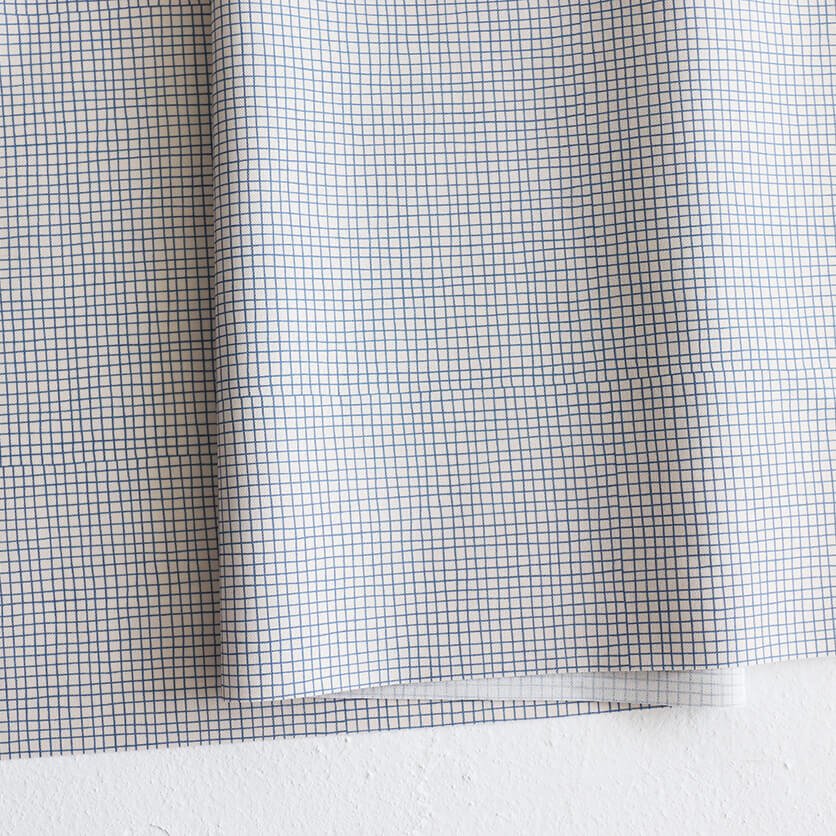 line check（ベージュ×ネイビー） - 布・生地の通販サイト：nunocoto fabric