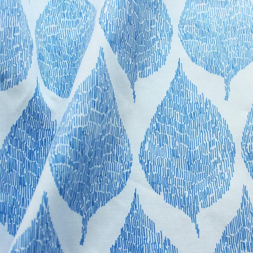 leaf（ブルー） - 生地と型紙の通販サイト：nunocoto fabric