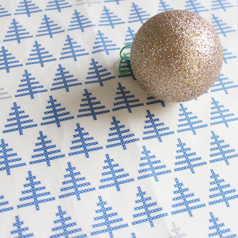 クロスステッチ・フォレストmini(ブルー) - 生地と型紙の通販サイト