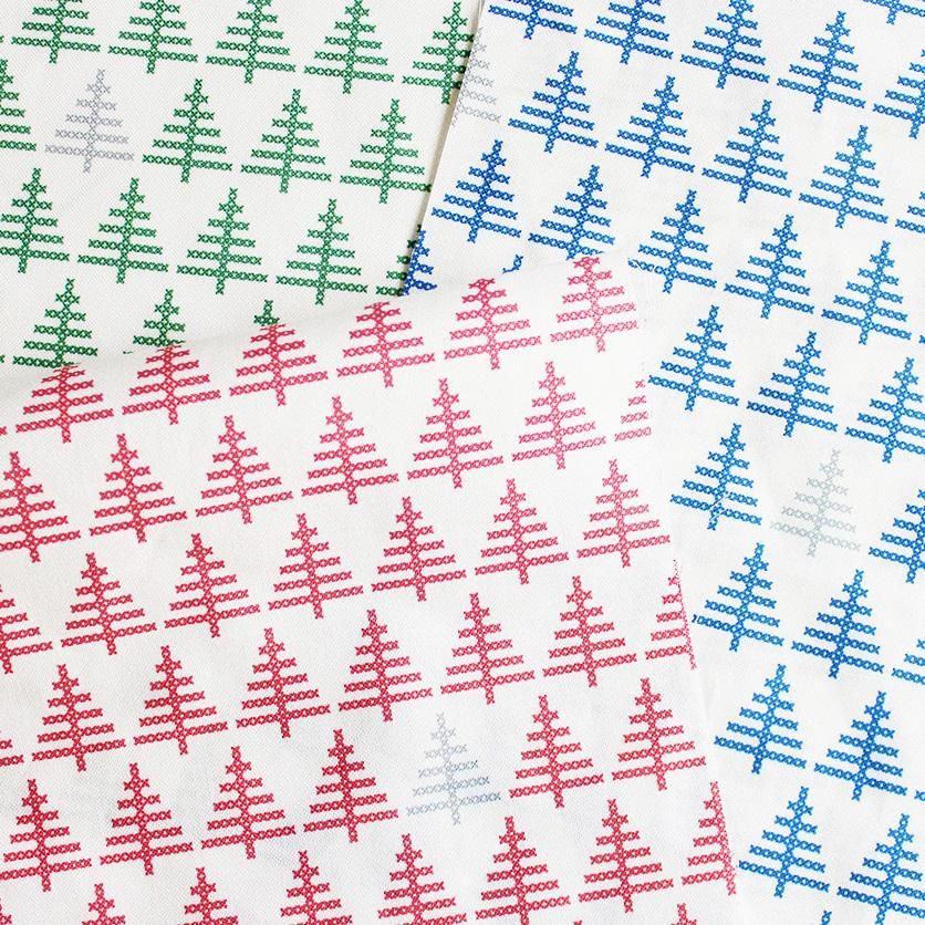 クロスステッチ・フォレストmini(ブルー) - 生地と型紙の通販サイト