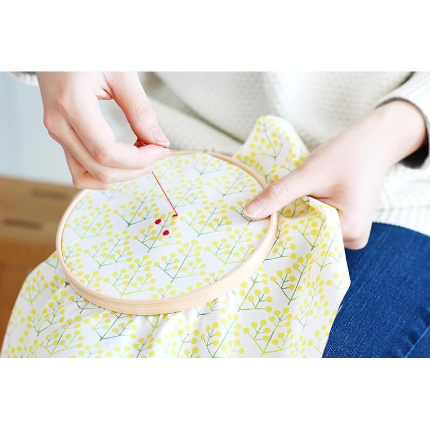 ミモザの花束 mini（ホワイト） - 生地と型紙の通販サイト