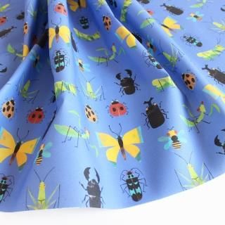 Happy Bugs（ホワイト）昆虫柄- 布・生地の通販サイト：nunocoto fabric