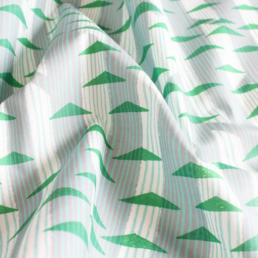 雨の森（グレー／グリーン） - 生地と型紙の通販サイト：nunocoto fabric