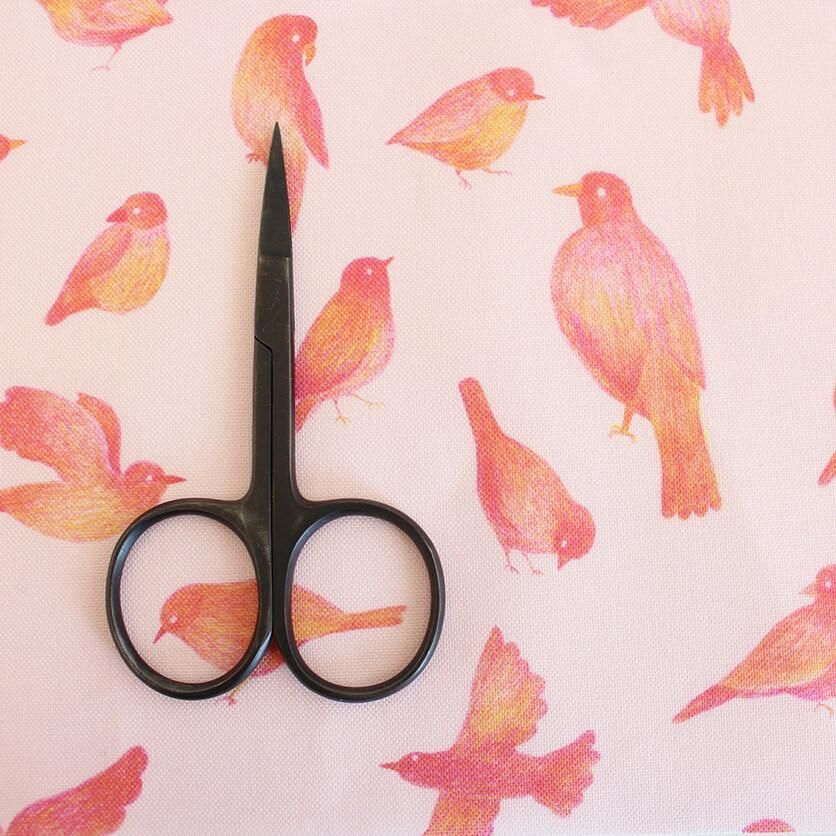どこかの小鳥（ピンク） - 生地と型紙の通販サイト：nunocoto fabric