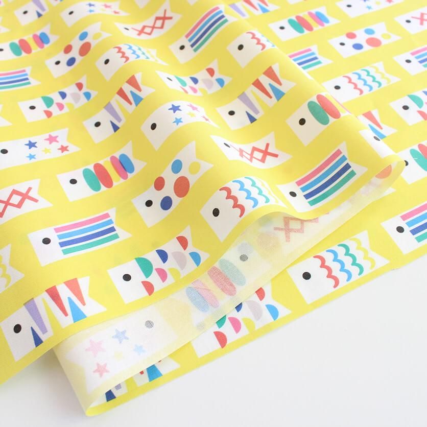 こいのぼり（イエロー） - 生地と型紙の通販サイト：nunocoto fabric