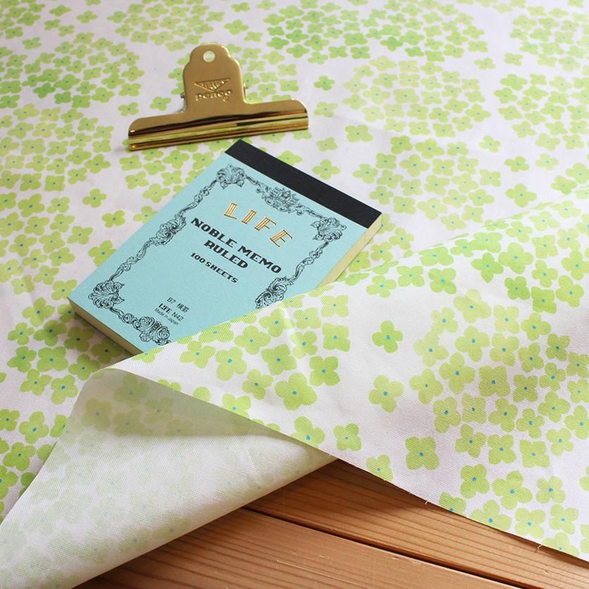 紫陽花（グリーン） - 生地と型紙の通販サイト：nunocoto fabric