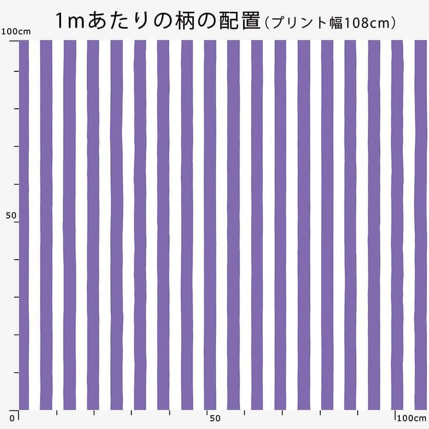ベーシックストライプ（藍色）-和の伝統色ブックシリーズ