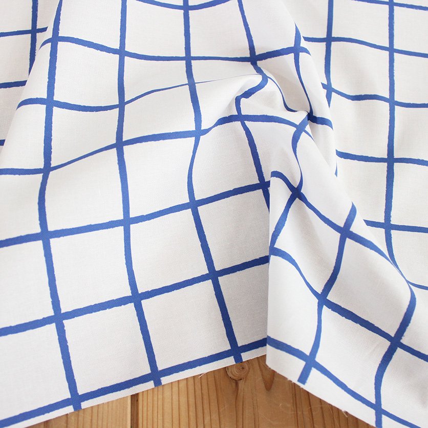 ウィンドウペンチェック（ブルー） - 布・生地の通販サイト：nunocoto fabric