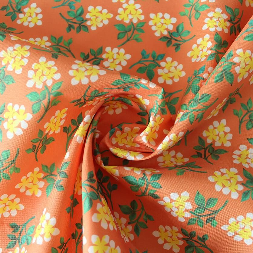 プルメリア（オレンジ） - 生地と型紙の通販サイト：nunocoto fabric
