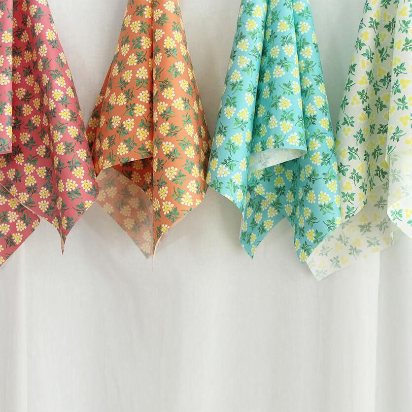 プルメリア（オレンジ） - 生地と型紙の通販サイト：nunocoto fabric