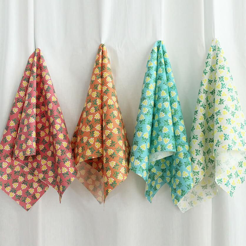 プルメリア（オレンジ） - 生地と型紙の通販サイト：nunocoto fabric