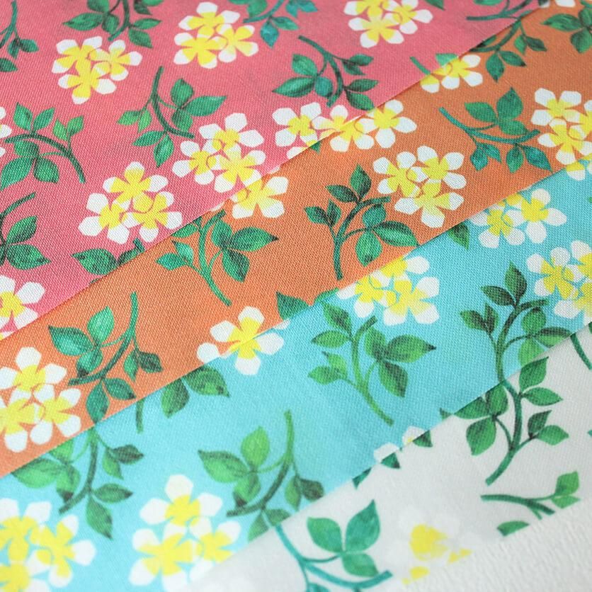 プルメリア（オレンジ） - 生地と型紙の通販サイト：nunocoto fabric