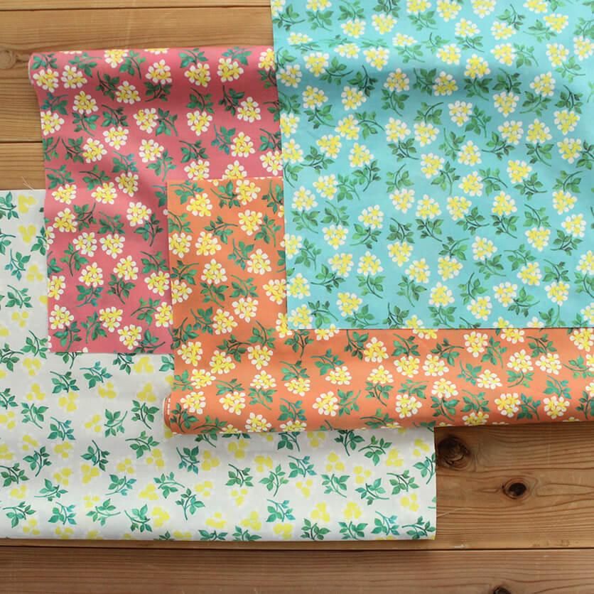 プルメリア（オレンジ） - 生地と型紙の通販サイト：nunocoto fabric