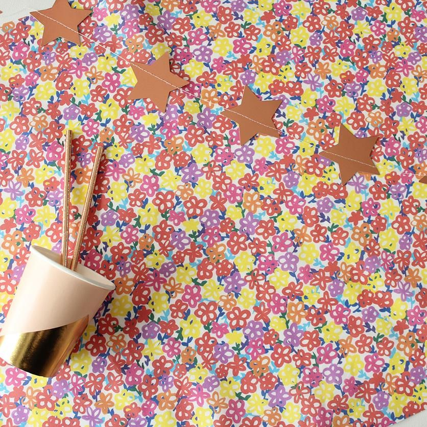 carnival flower mini（カラフル） - 生地と型紙の通販サイト