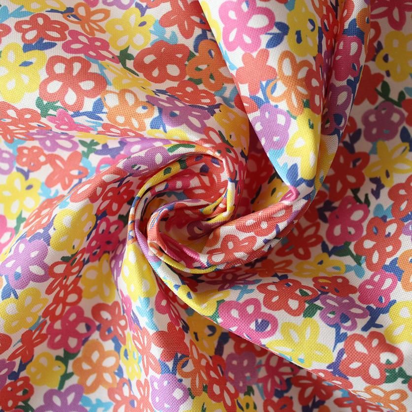 carnival flower mini（カラフル） - 生地と型紙の通販サイト