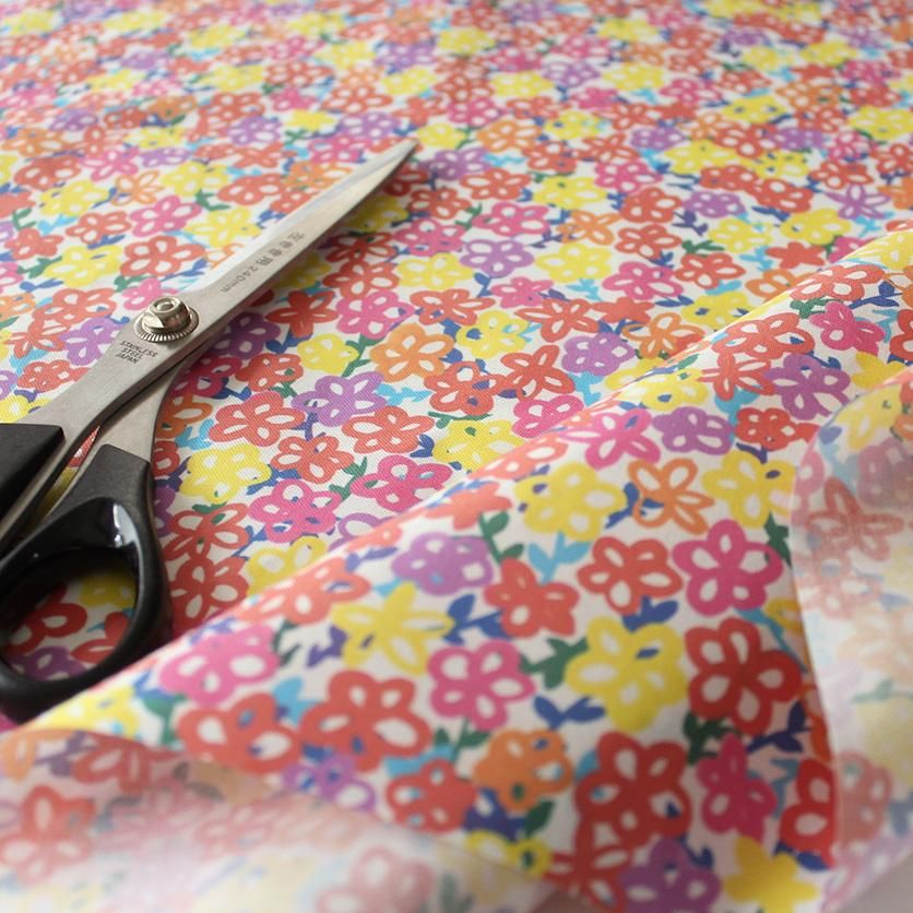 carnival flower mini（カラフル） - 生地と型紙の通販サイト