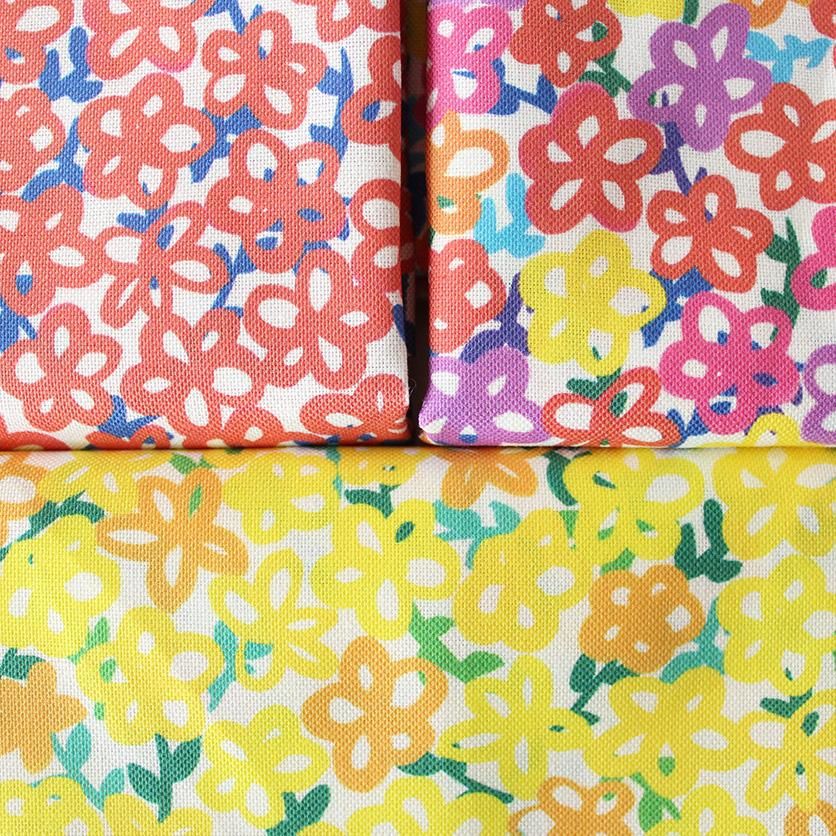 carnival flower mini（カラフル） - 生地と型紙の通販サイト