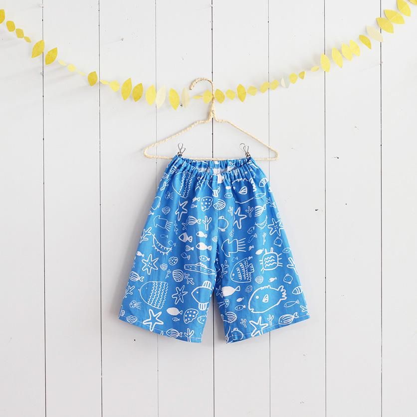 パターンファブリック：こどもまいにちパンツ（in the sea）nunocoto