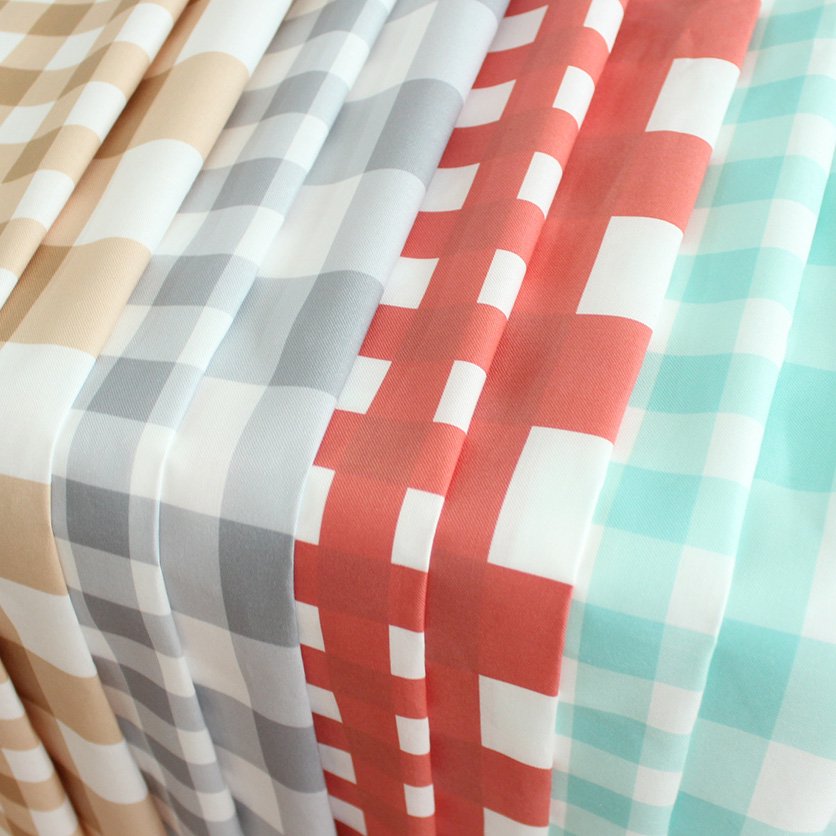 ベーシックギンガムチェック：2cm角（ベージュ） - 布・生地の通販サイト：nunocoto fabric