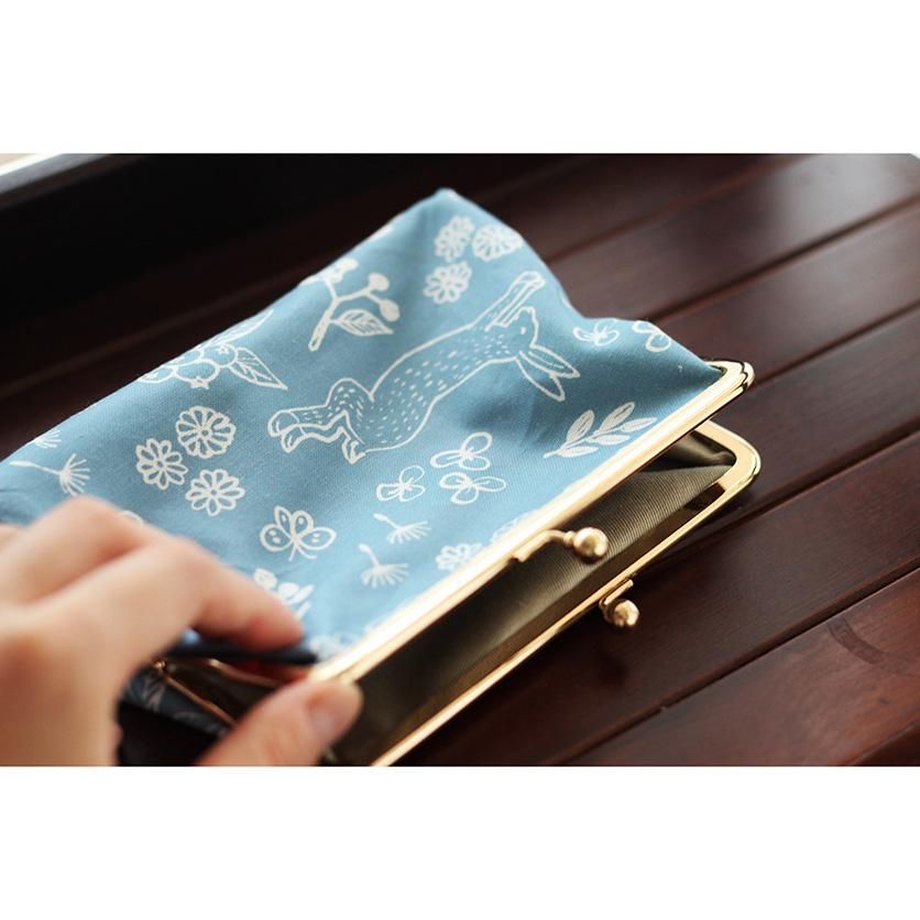 rabbit garden（ブルー） - 生地と型紙の通販サイト：nunocoto fabric