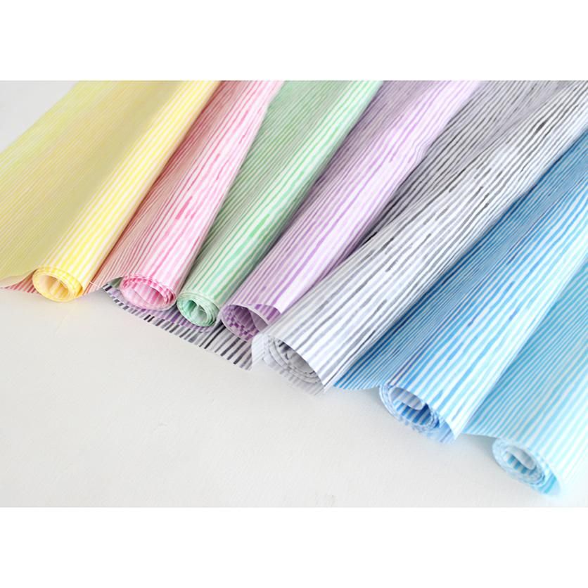 水彩ストライプ（ブルー） - 生地と型紙の通販サイト：nunocoto fabric