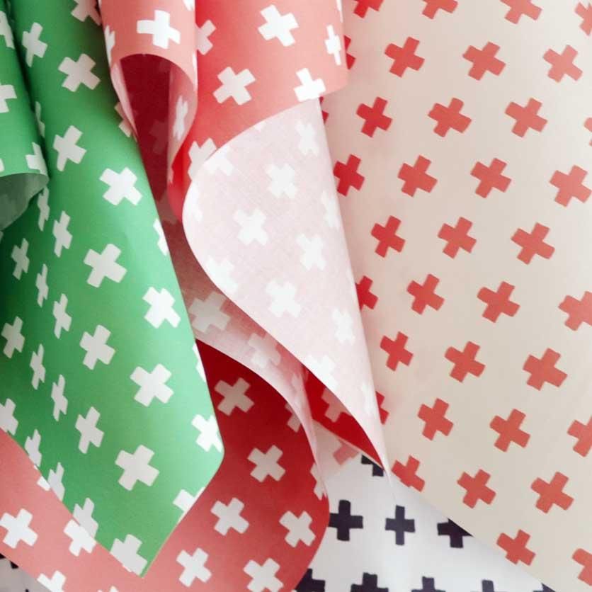 クロス（大・グリーン） - 生地と型紙の通販サイト：nunocoto fabric