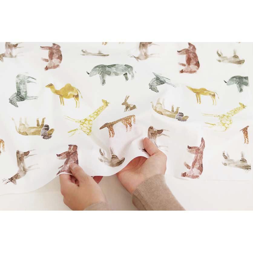 safari（ホワイト） - 生地と型紙の通販サイト：nunocoto fabric