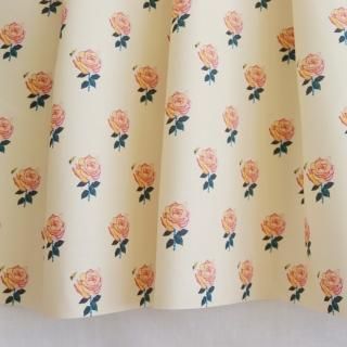 薄紫薔薇柄生地14～15m バラ柄の布・生地 | nunocoto fabric