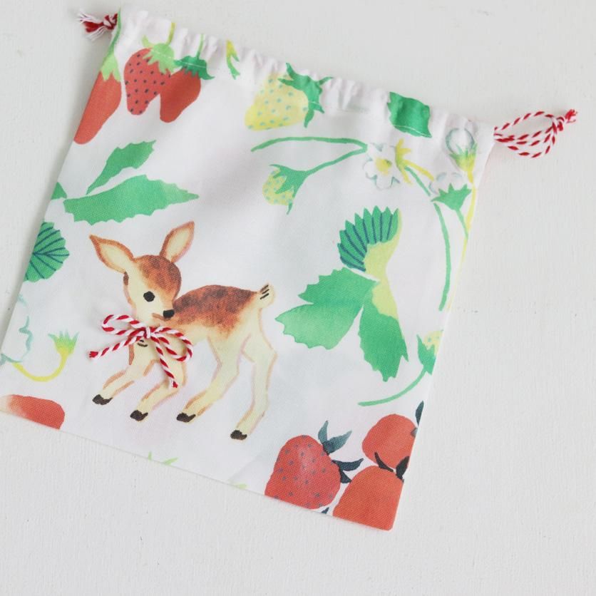 小鹿とストロベリー - 生地と型紙の通販サイト：nunocoto fabric