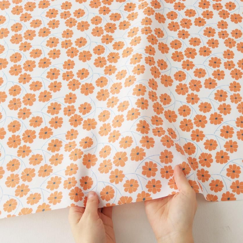 無邪気の花（オレンジ） - 生地と型紙の通販サイト：nunocoto fabric