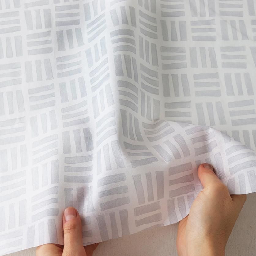 和文様三崩し（銀白色） - 生地と型紙の通販サイト：nunocoto fabric