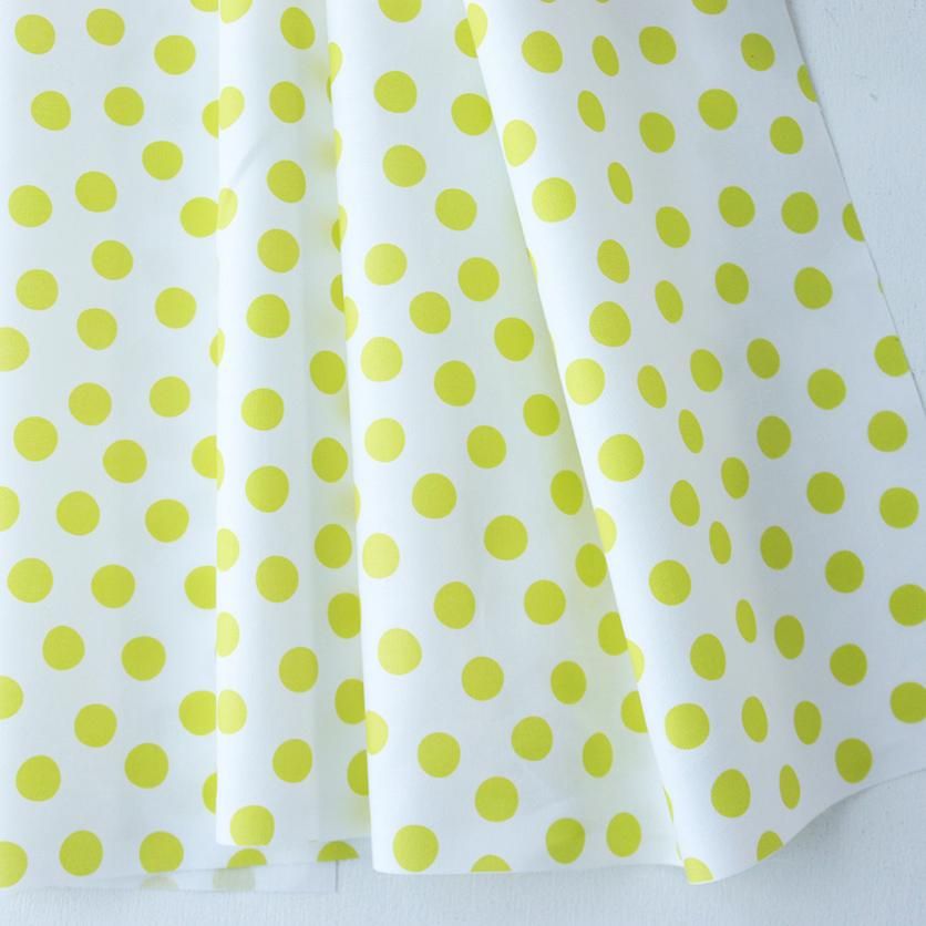 生地確認用(*´ω`*)ノ Wave Ribbon（イエローオレンジ）チェック柄- 布・生地の通販サイト