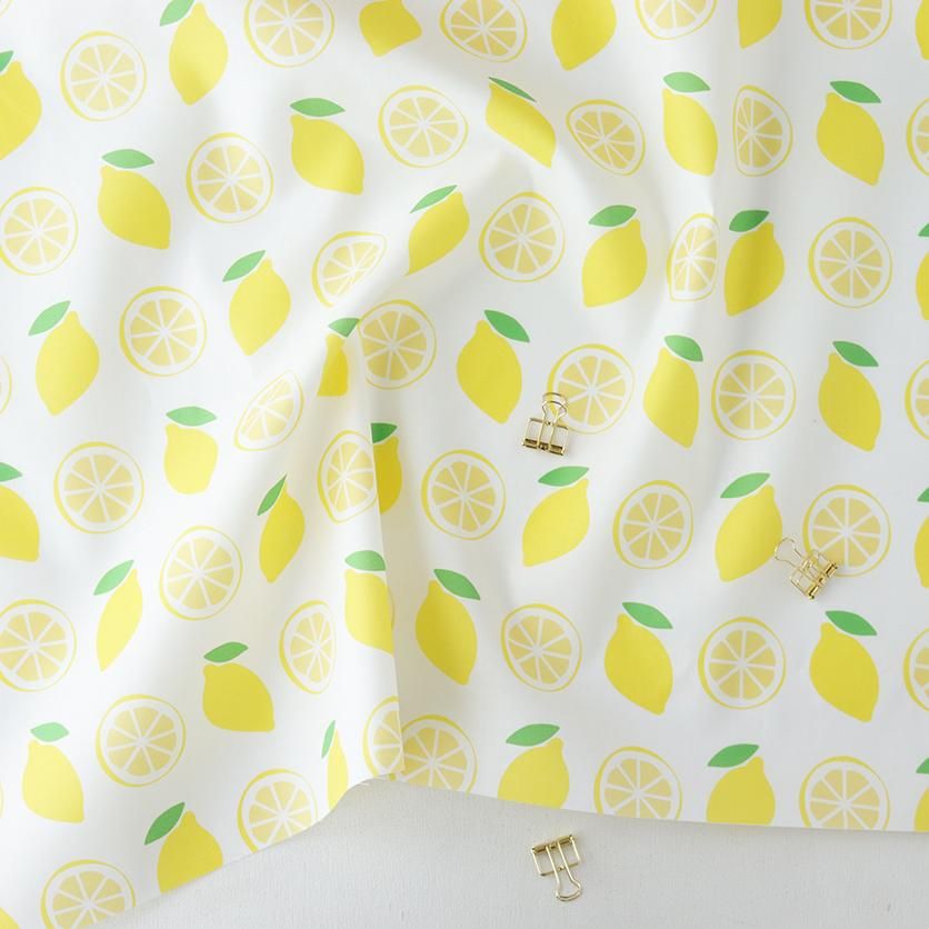 レモン フルーツ柄- 布・生地の通販サイト：nunocoto fabric