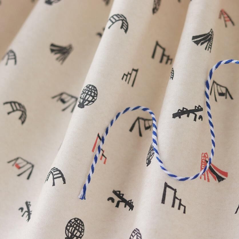 クラフト・布製品 minocoa2 tailor（アンティークゴールド）裁縫道具柄- 布・生地の通販