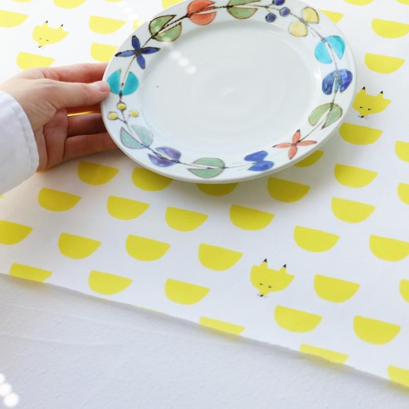 かまぼこ（kitsune）きつね・北欧柄- 布・生地の通販サイト：nunocoto