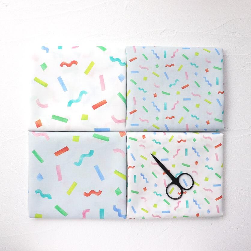 紙吹雪（ホワイト） - 生地と型紙の通販サイト：nunocoto fabric