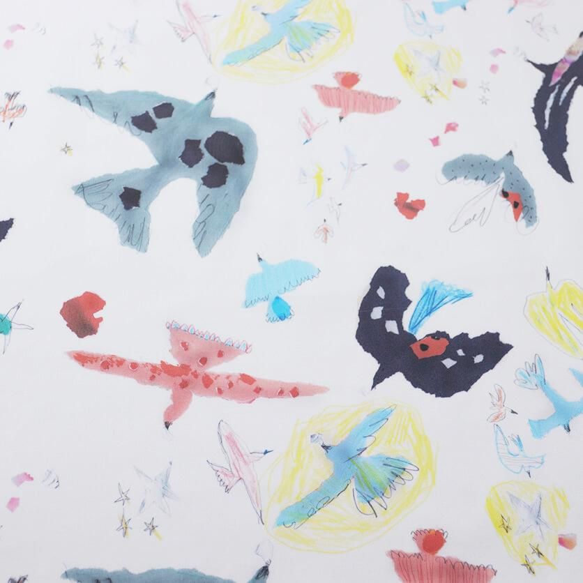 幸せな王子 鳥・ことり・北欧柄- 布・生地の通販サイト